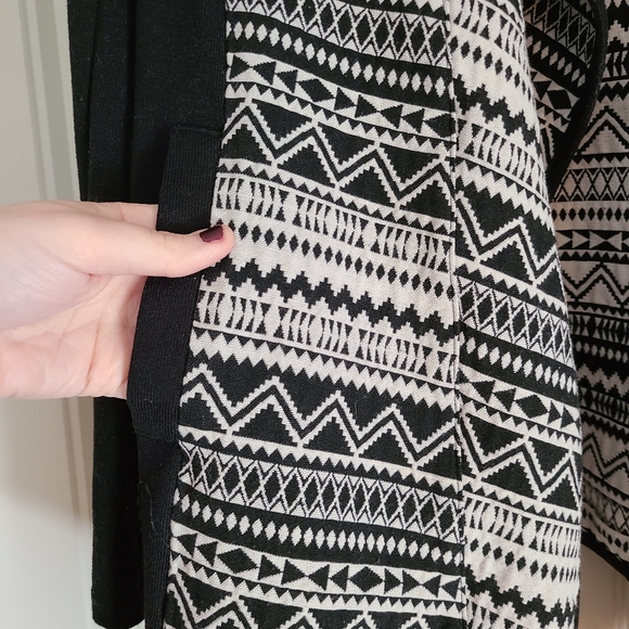 Aztec print Open Front Cardigan - Picture 5 of 5